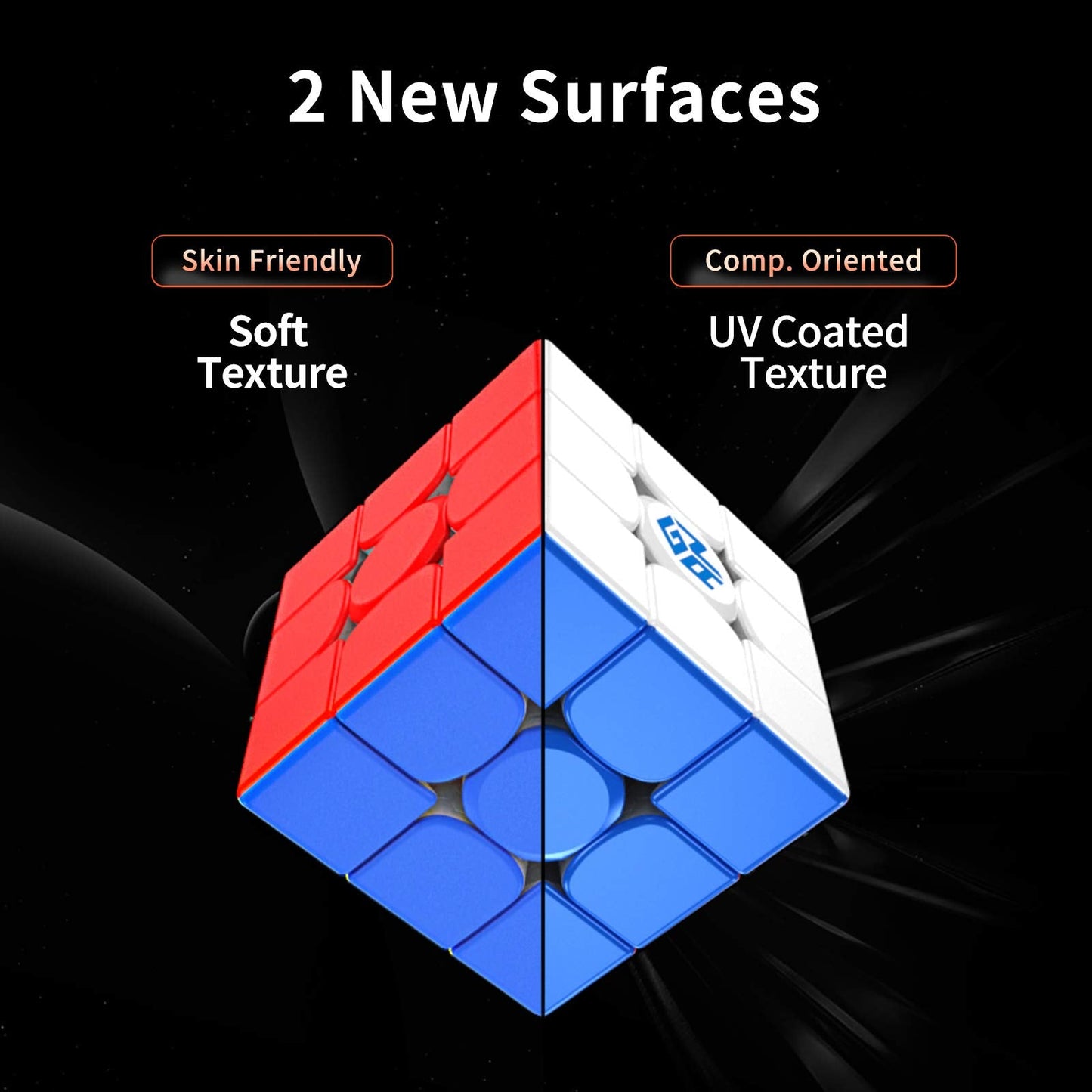 GAN 11 M Pro 3x3 Magnetic Speed Cube – Core Magnet System, Frosted Surface, Black Internal