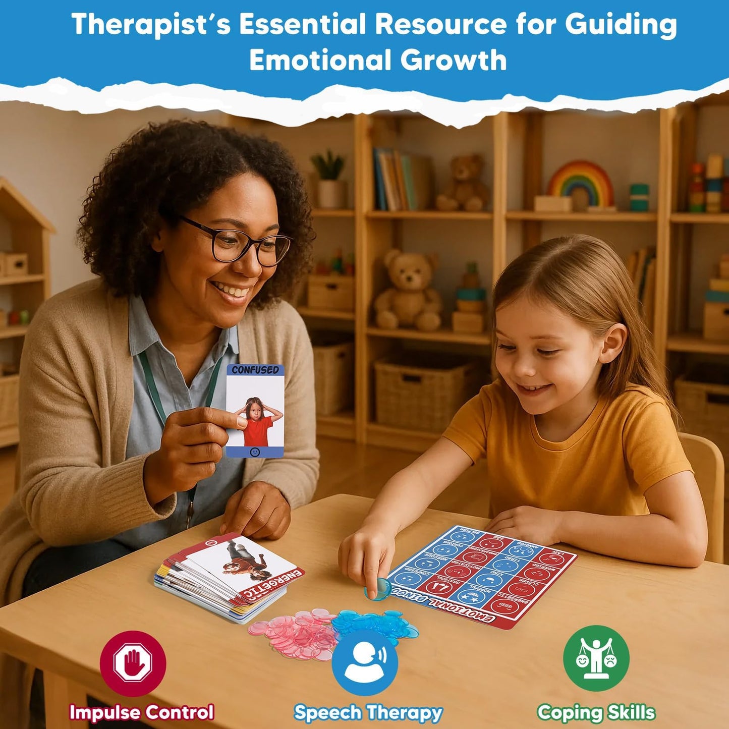Garybank Emotion Bingo Games for Kids – 56 Feelings & 48 Bingo Cards | SEL & Speech Therapy Tools