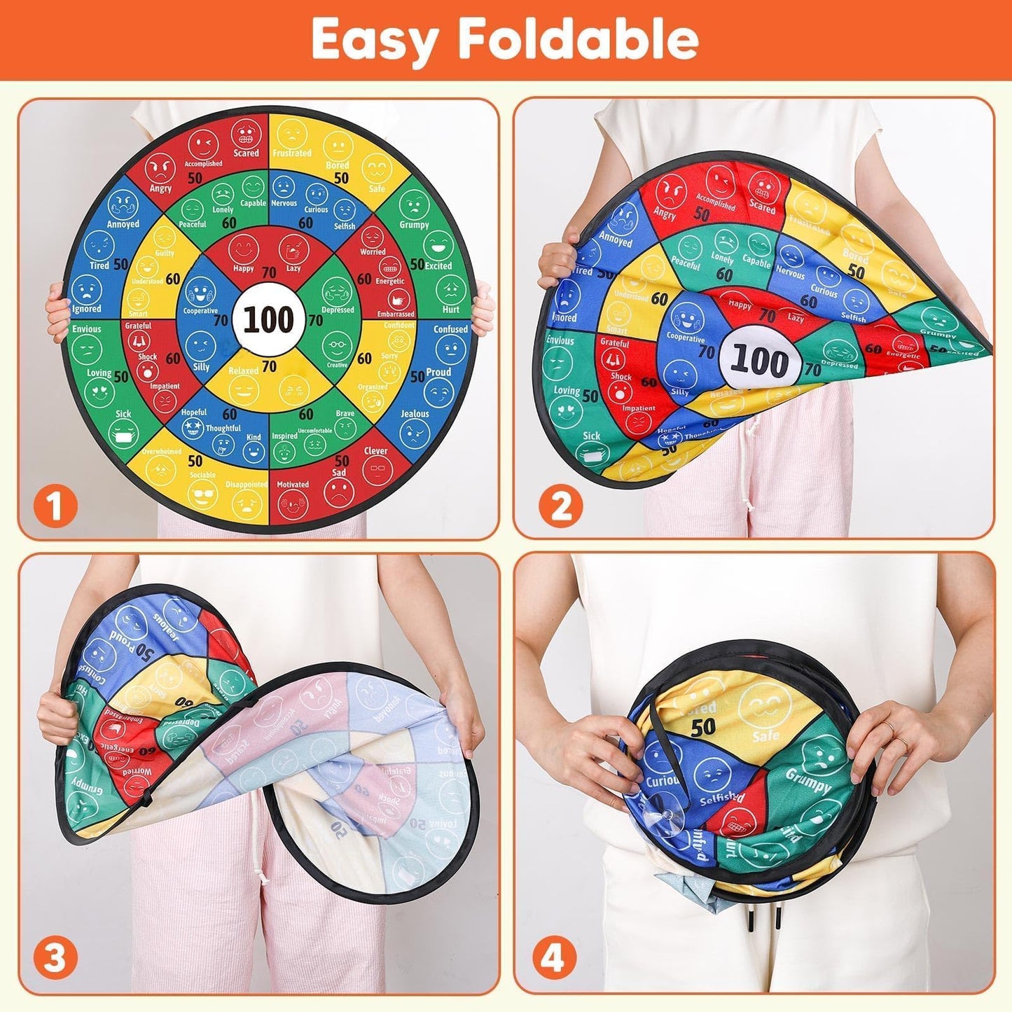 Garybank Emotional Dart: Social Skills Activities for Kids + 56 Emotion Cards