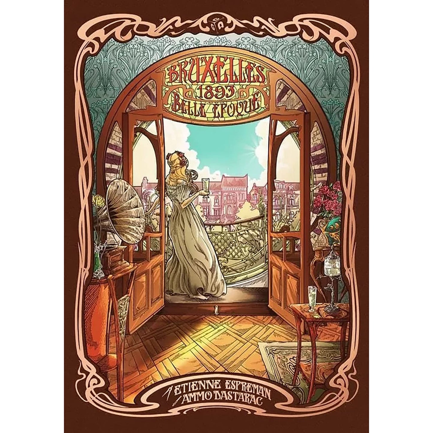 Geek Attitude Games Bruxelles 1893 + Belle Epoque Expansion | Worker Placement & Bidding Board Game (2-5 players, 14+)