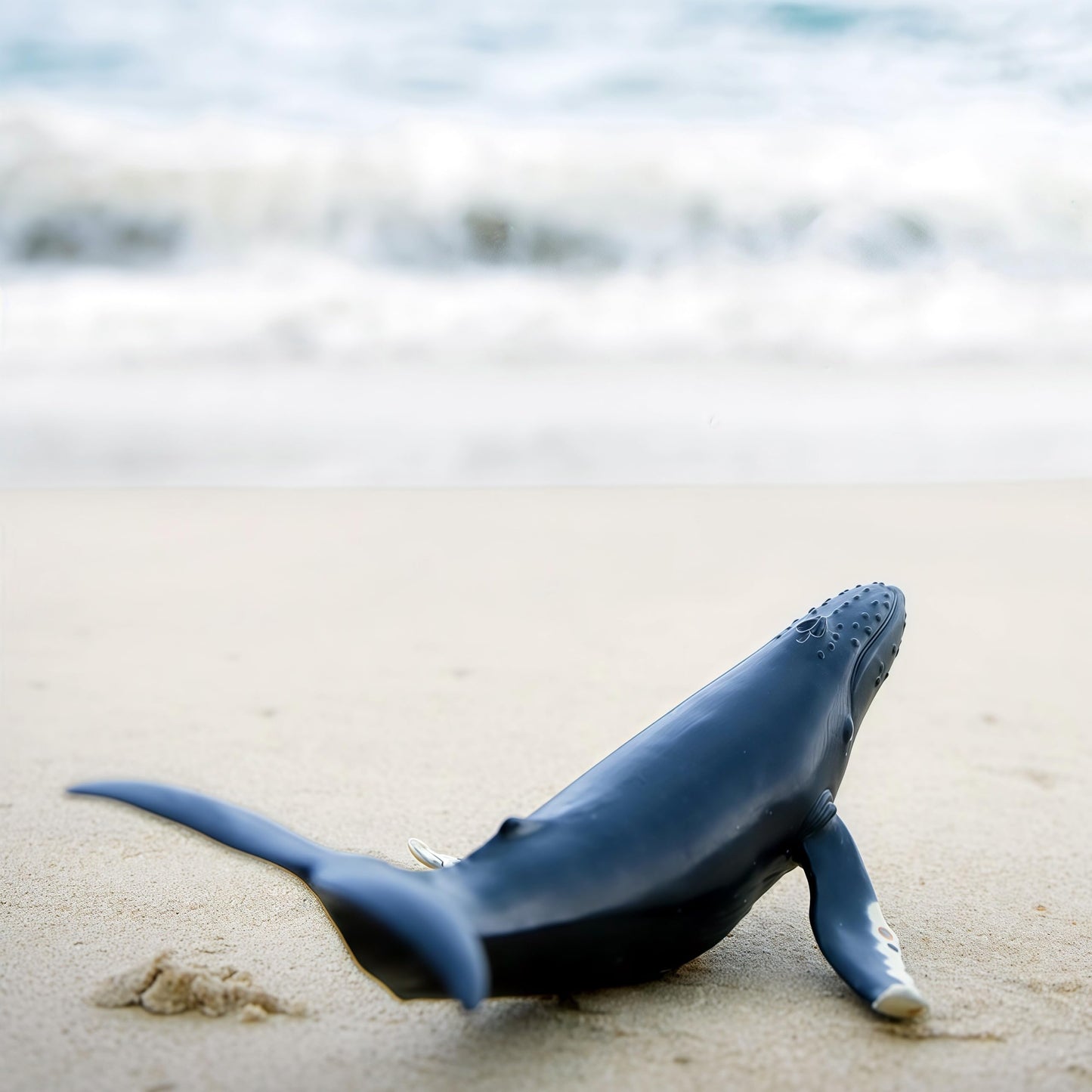 Gemini&Genius Humpback Whale Action Figure – Soft PVC Ocean Toy for Bath, Beach & Cake Decor