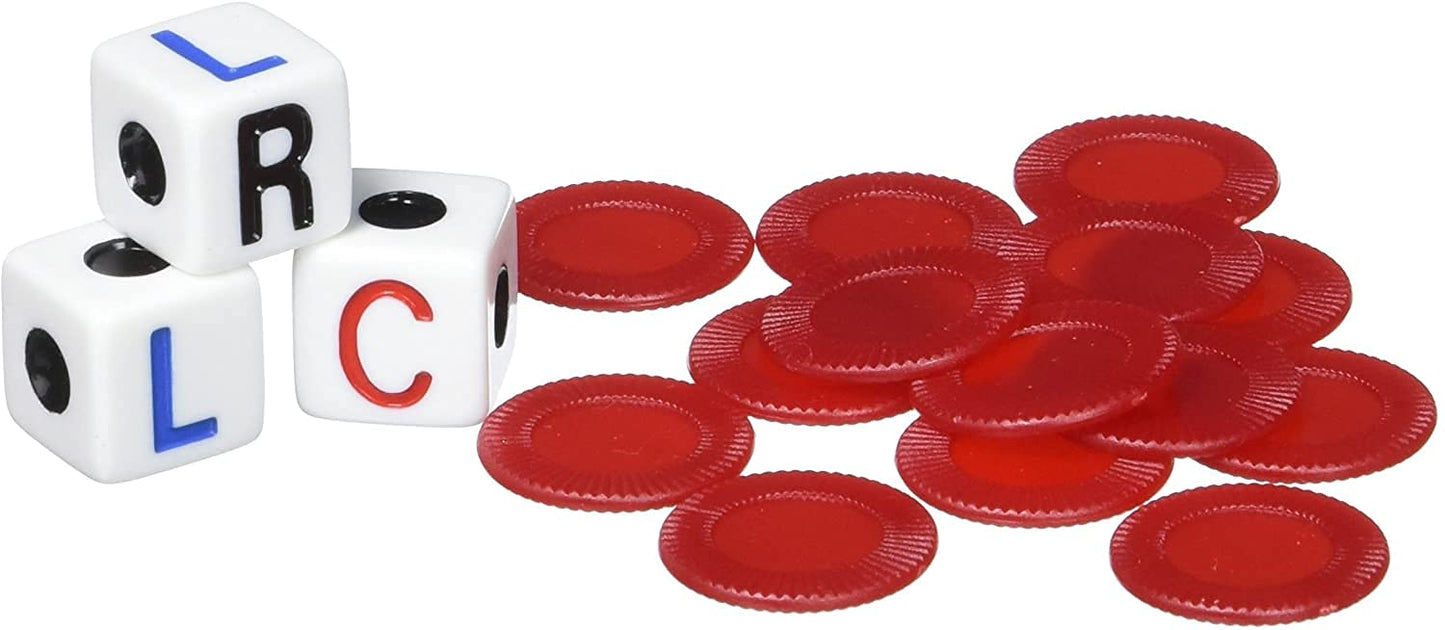 George and Company LCR Left Center Right Game – Chips, Dice, Ages 5+