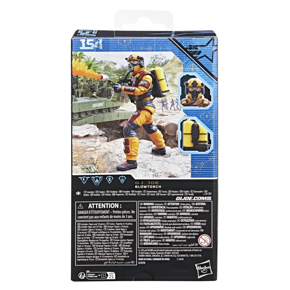 G.I. Joe Classified Series Blowtorch 6-Inch Action Figure with 10 Accessories