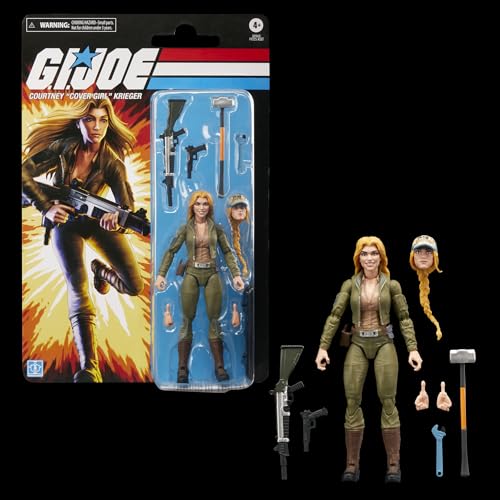 G.I. Joe Classified Series Courtney 'Cover Girl' Krieger – 6-Inch Action Figure with 9 Accessories | Retro Cardback