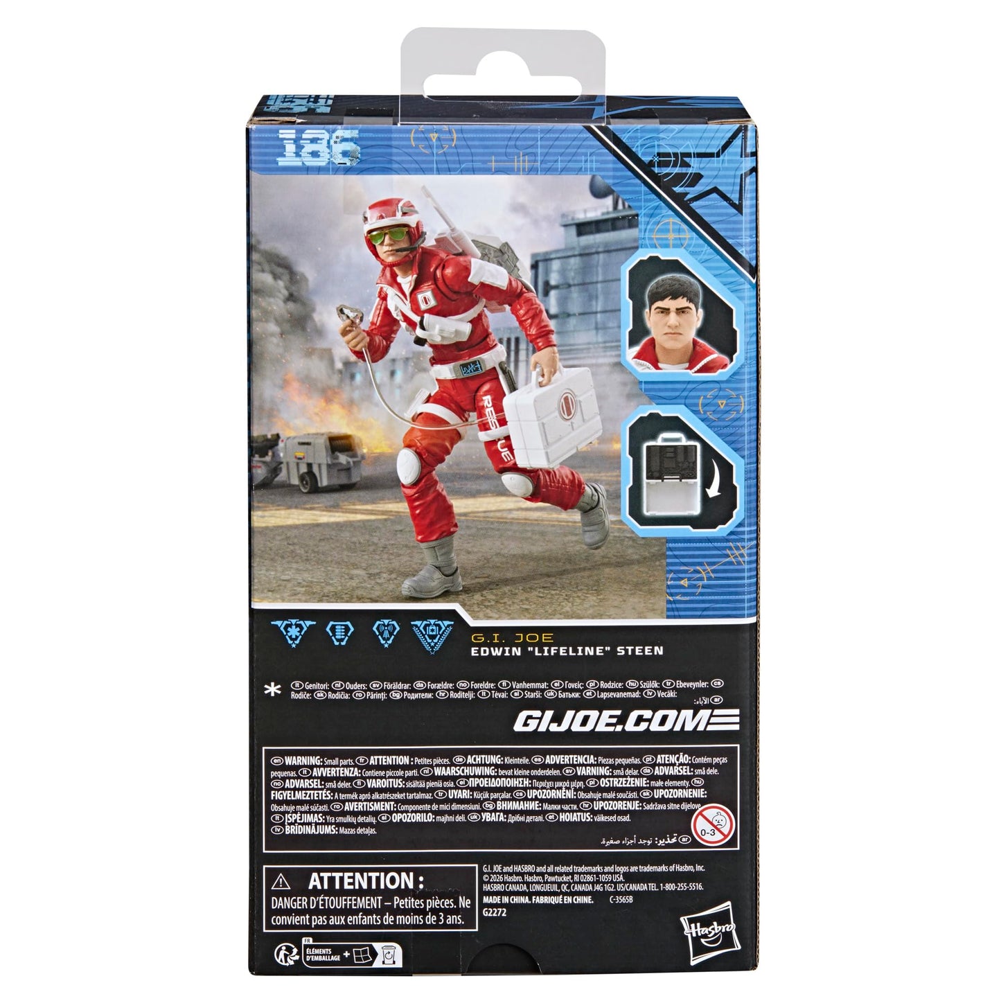 G.I. Joe Classified Series #186 Edwin "Lifeline" Steen – 6-Inch Figure with 11 Accessories