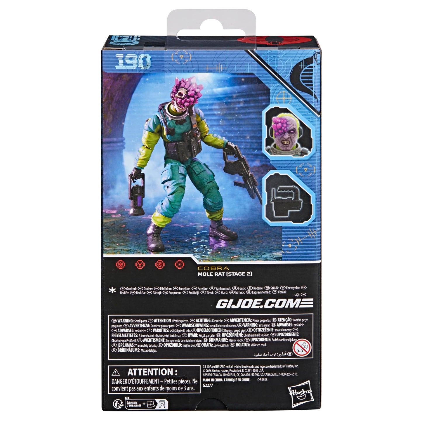 G.I. Joe Classified Series #190 Mole Rat (Stage 2) – 6-Inch Action Figure with 8 Accessories