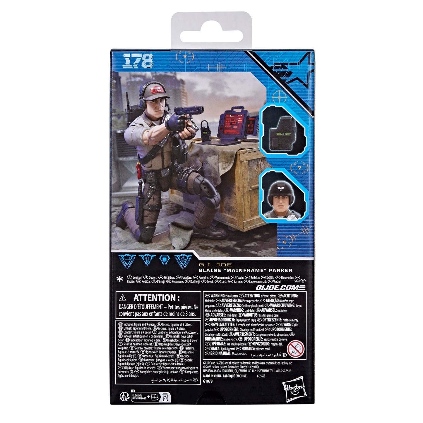 G.I. Joe Classified Series #178 Blaine Mainframe Parker – 6-Inch Figure with 9 Accessories
