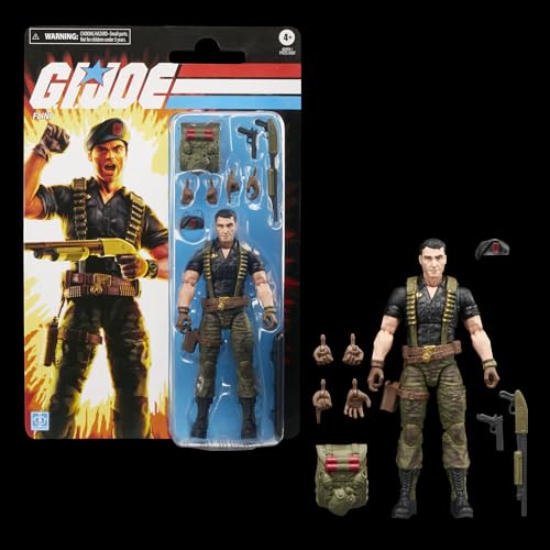 G.I. Joe Classified Series Flint – 6-Inch Retro Cardback Action Figure with 9 Accessories