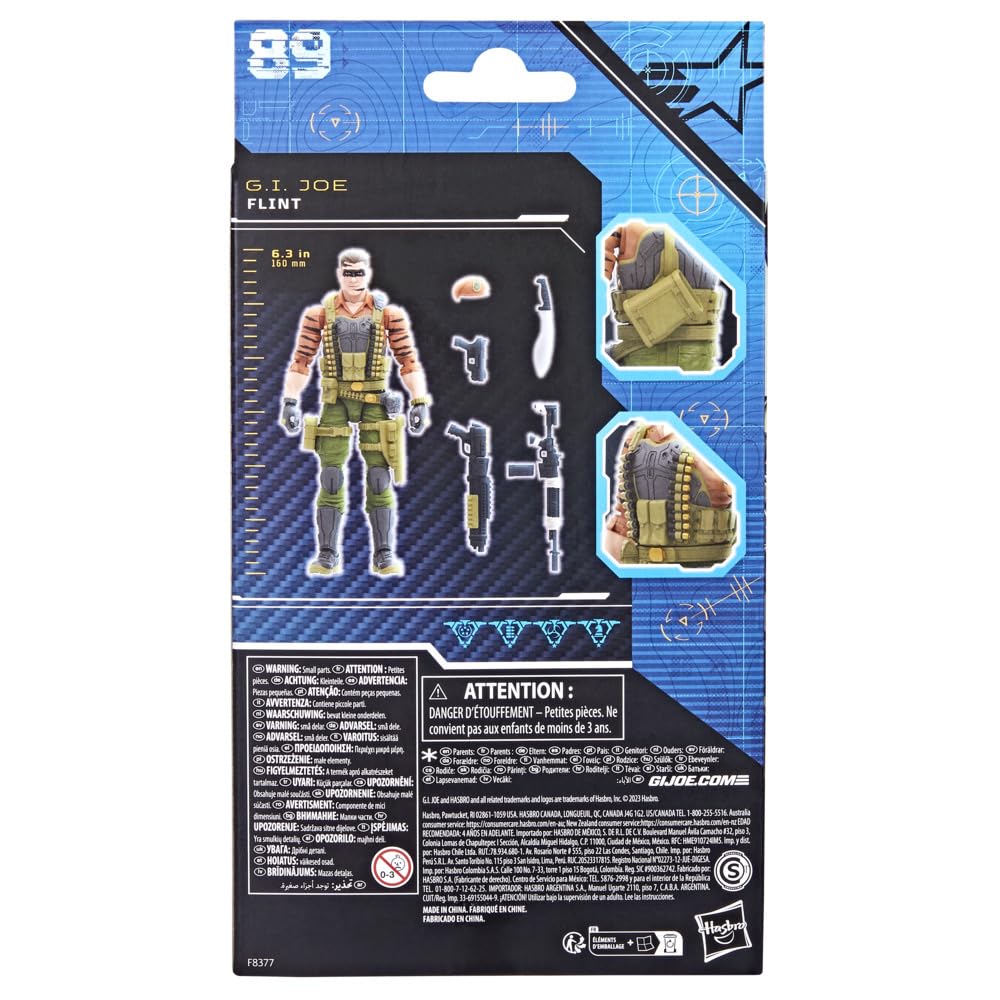 G.I. Joe Classified Tiger Force Flint – 6-Inch Action Figure with 6 Accessories