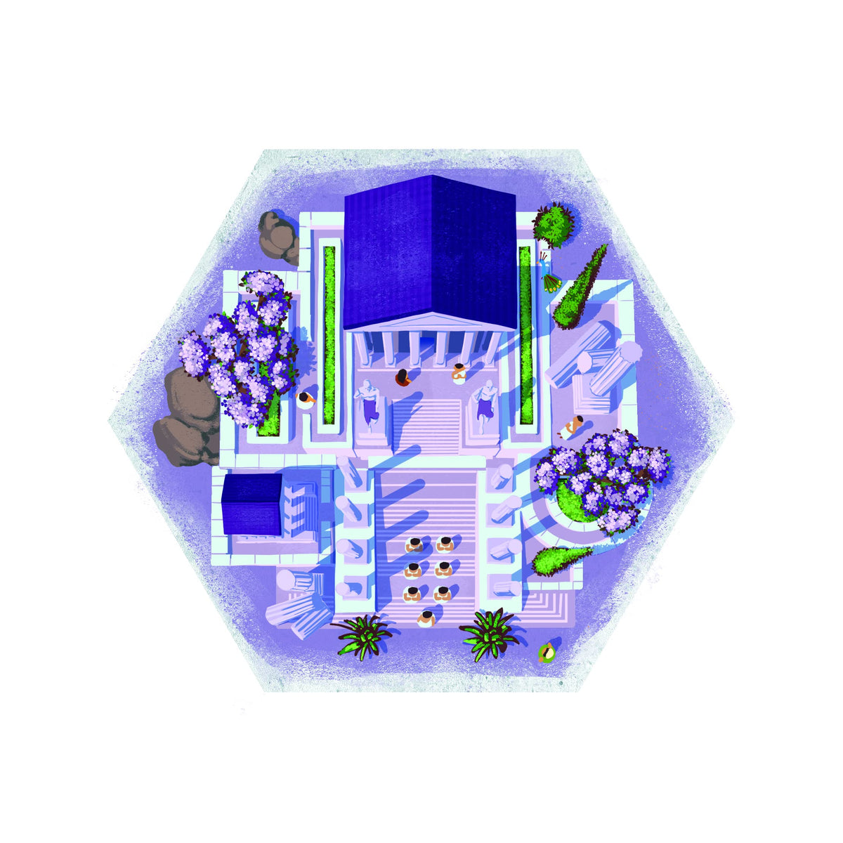 GIGAMIC Akropolis — Strategy Board Game for Teens & Adults | 2–4 Players | 30 Min
