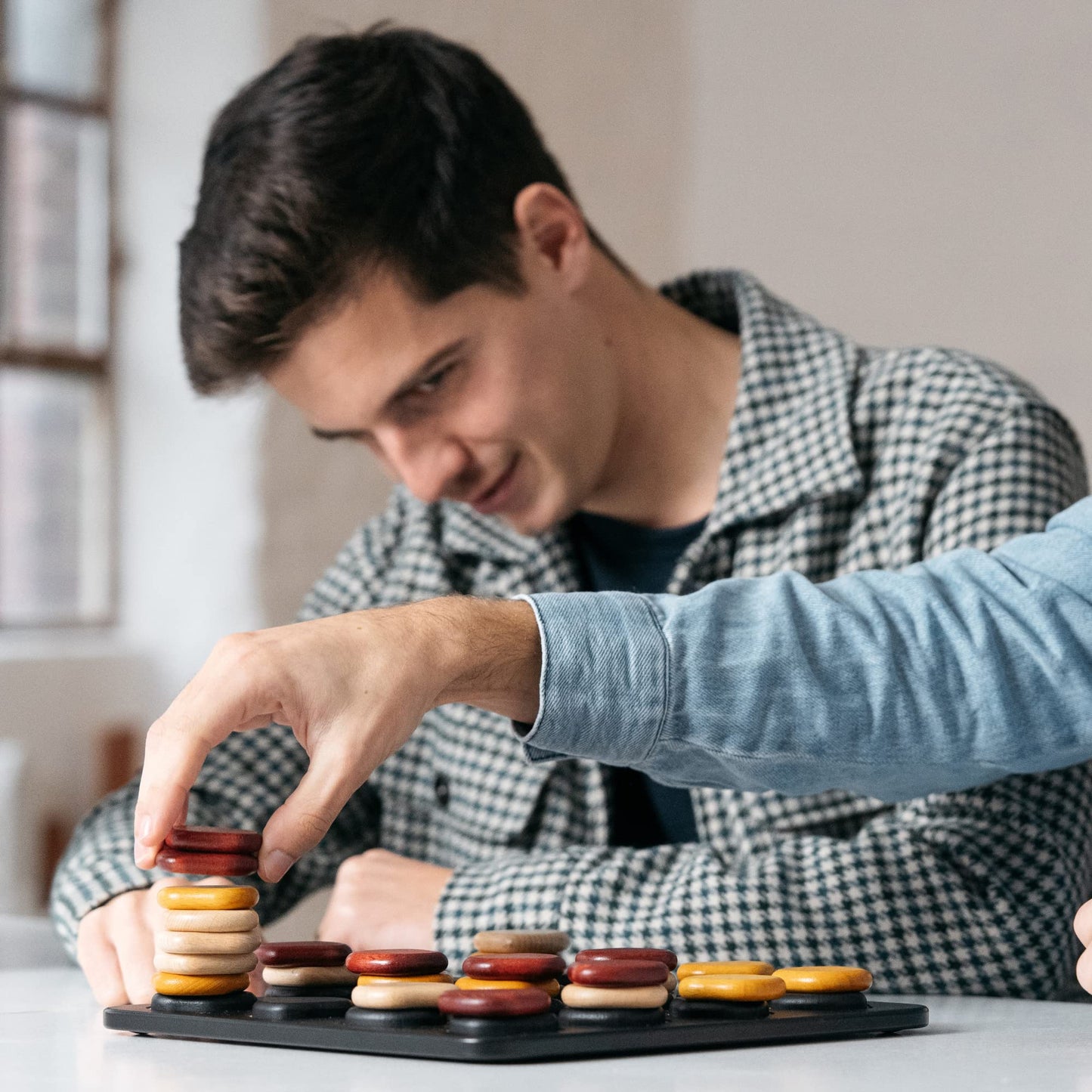 GIGAMIC Qawale — Award-Winning 2-Player Wooden Abstract Strategy Game