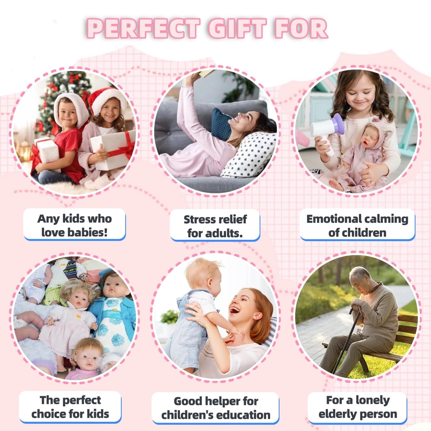 GiggleBabble Realistic Reborn Baby Doll – 17 Inch Full Silicone, Lifelike Gift for Kids