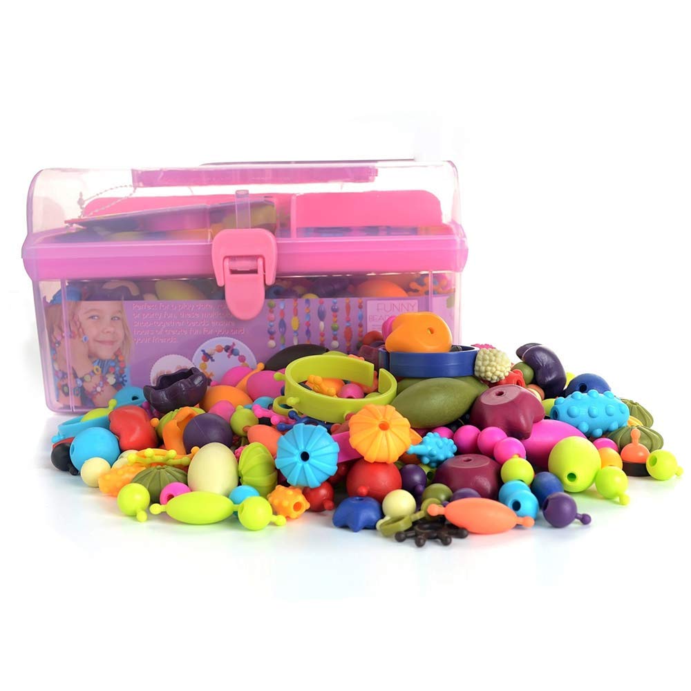 GILI Pop Beads Jewelry Making Kit for Kids 4-8 | 500pcs Snap Beads Craft Set