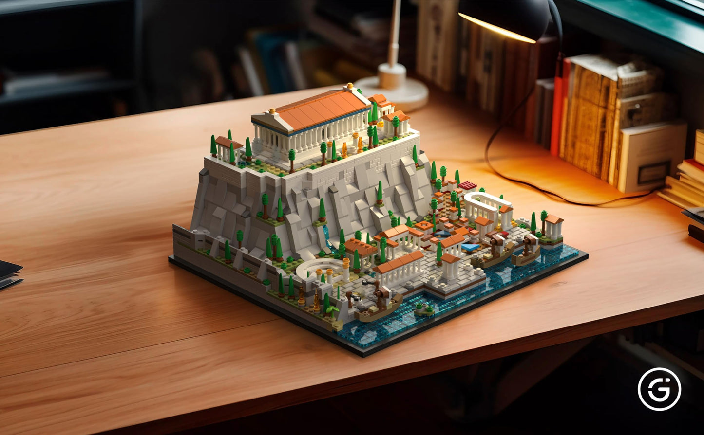 Givenni Architecture: The Acropolis in Athens Building Set – Adult Collectible Model
