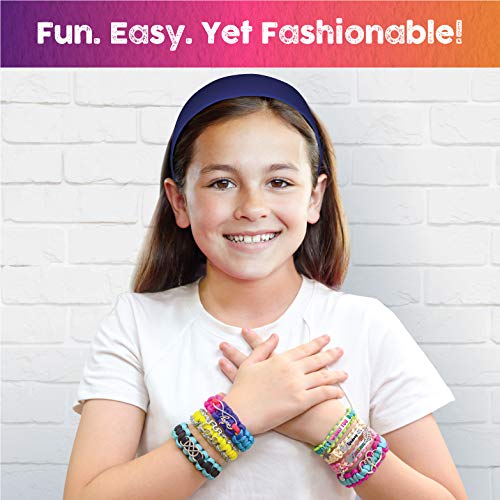 Glittery Garden Paracord Bracelet Kit with Charms – Creative Craft Gift for Girls 8-14