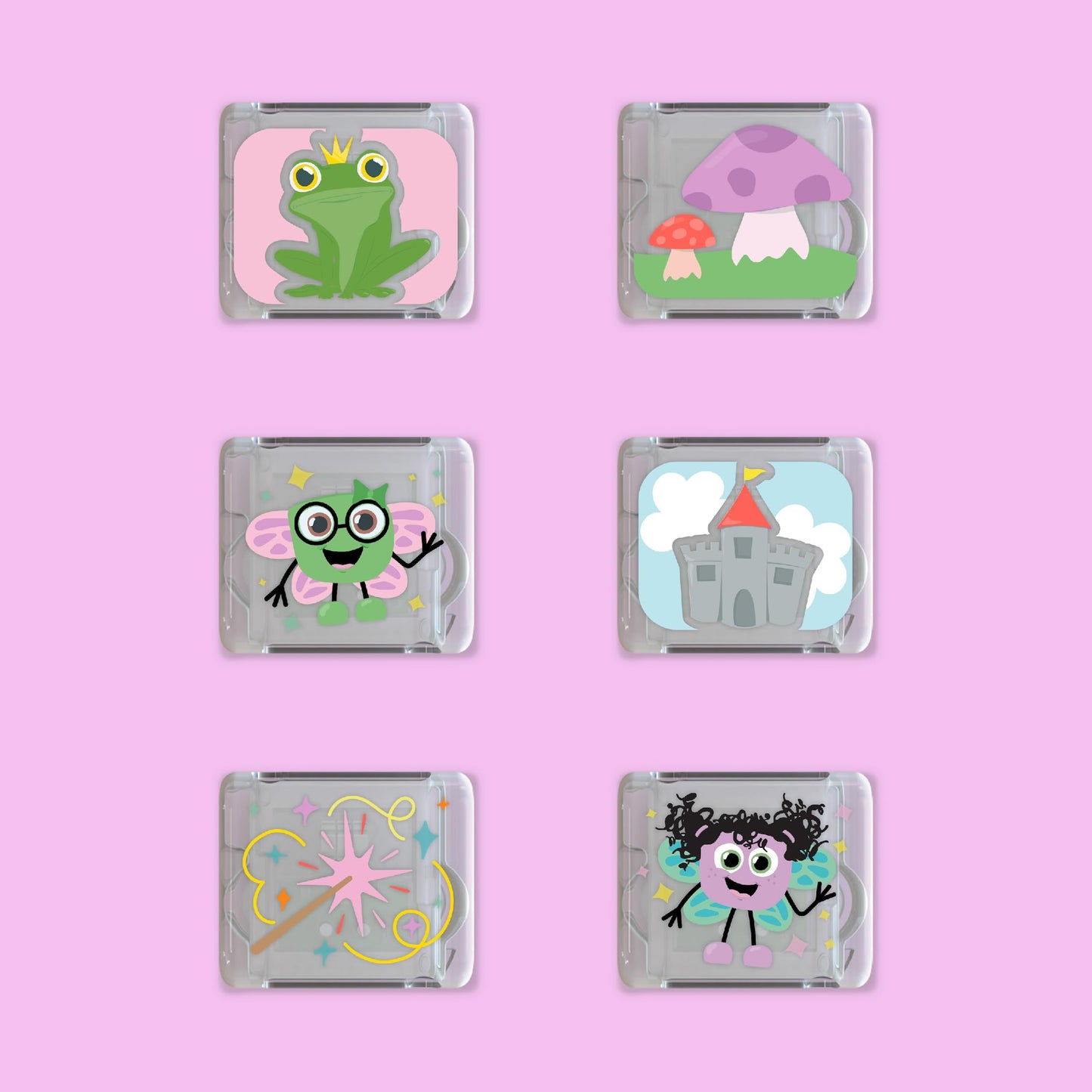 Glo Pals Water-Activated Light-Up Bath Cubes – 6-Design Sensory Gift Set (Valentine)