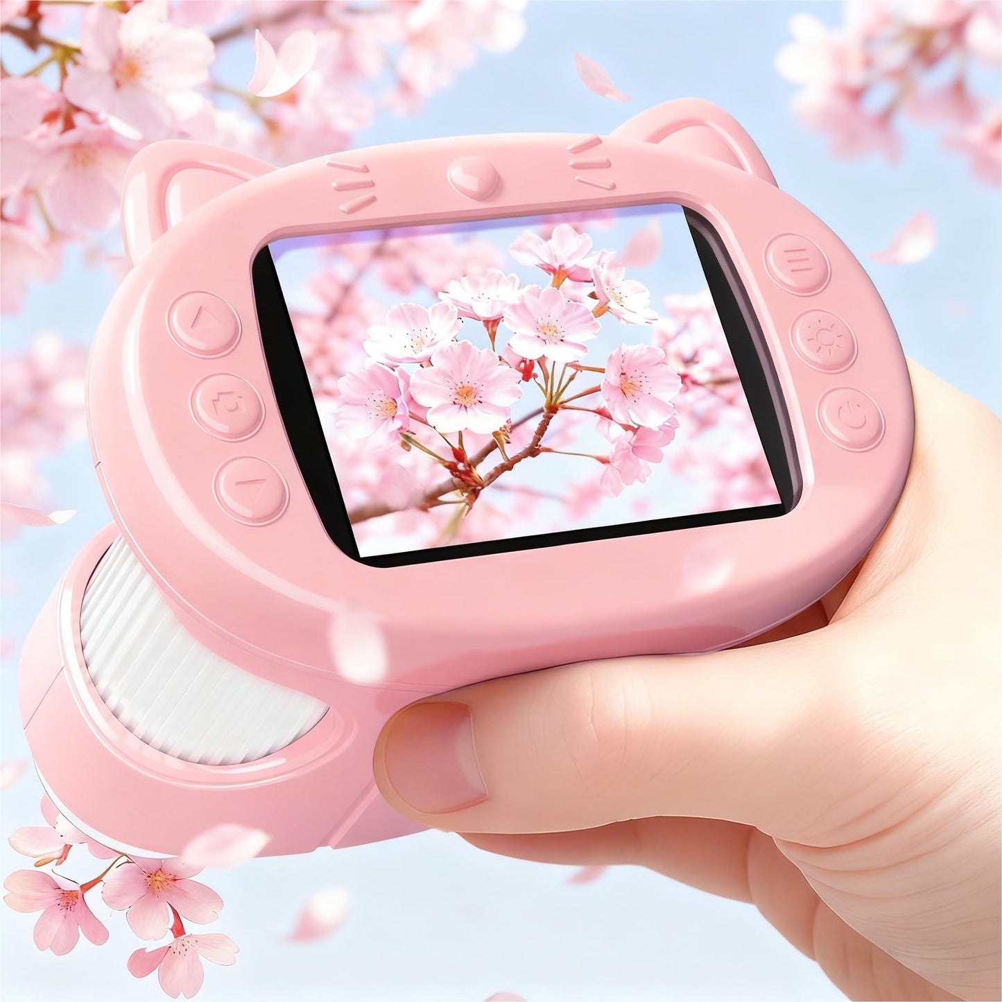 GMYGBY Handheld Digital Mini Microscope for Kids – 1000X, 2.4-inch IPS Screen, Portable STEM Toy