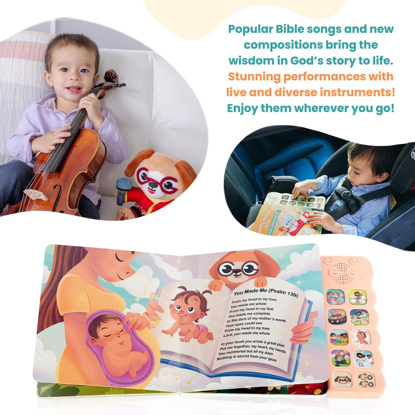 GO GO Songs of Creation and Praise: Interactive Bible Toy for Toddlers 1-5