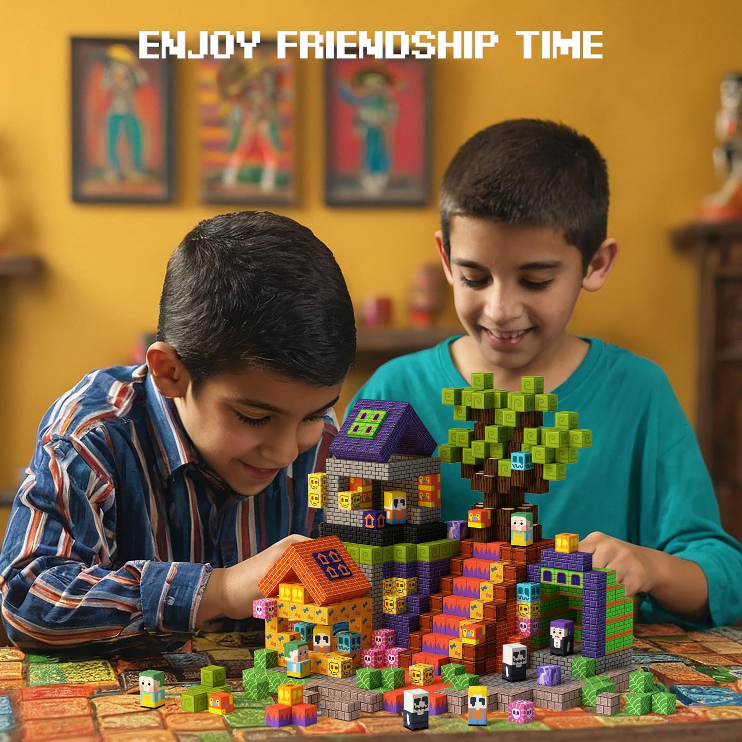 GobiDex Magnetic Blocks 100PCS – STEM Building Set for Kids 3+