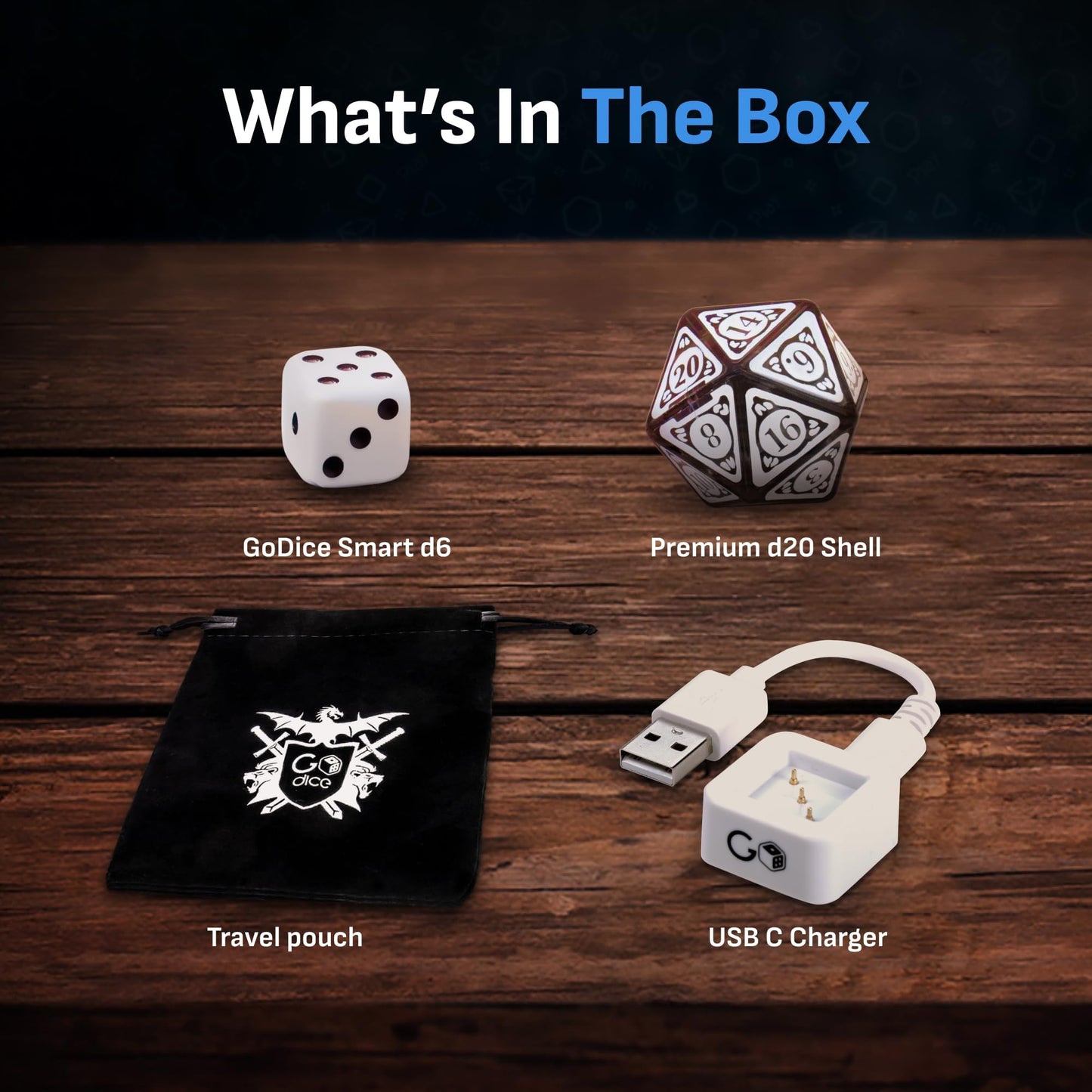 GoDice D20 Connected — The World’s First Connected Polyhedral Die for Online RPG Play | GoCube