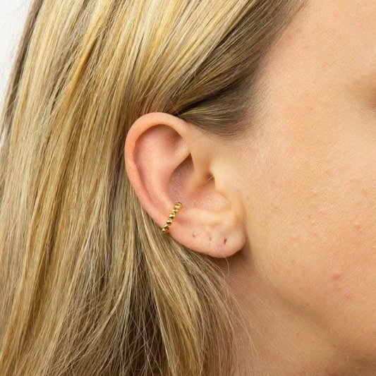 Gold Plated Ball Ear Cuffs C167