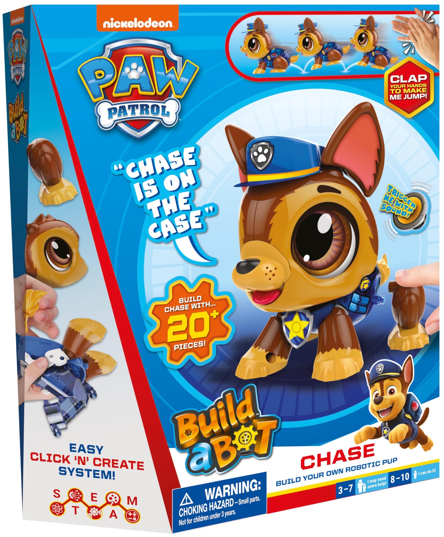 Goliath Build a Bot Chase – Create Your Own Robotic Paw Patrol Hero (20+ Pieces) for Ages 3-10