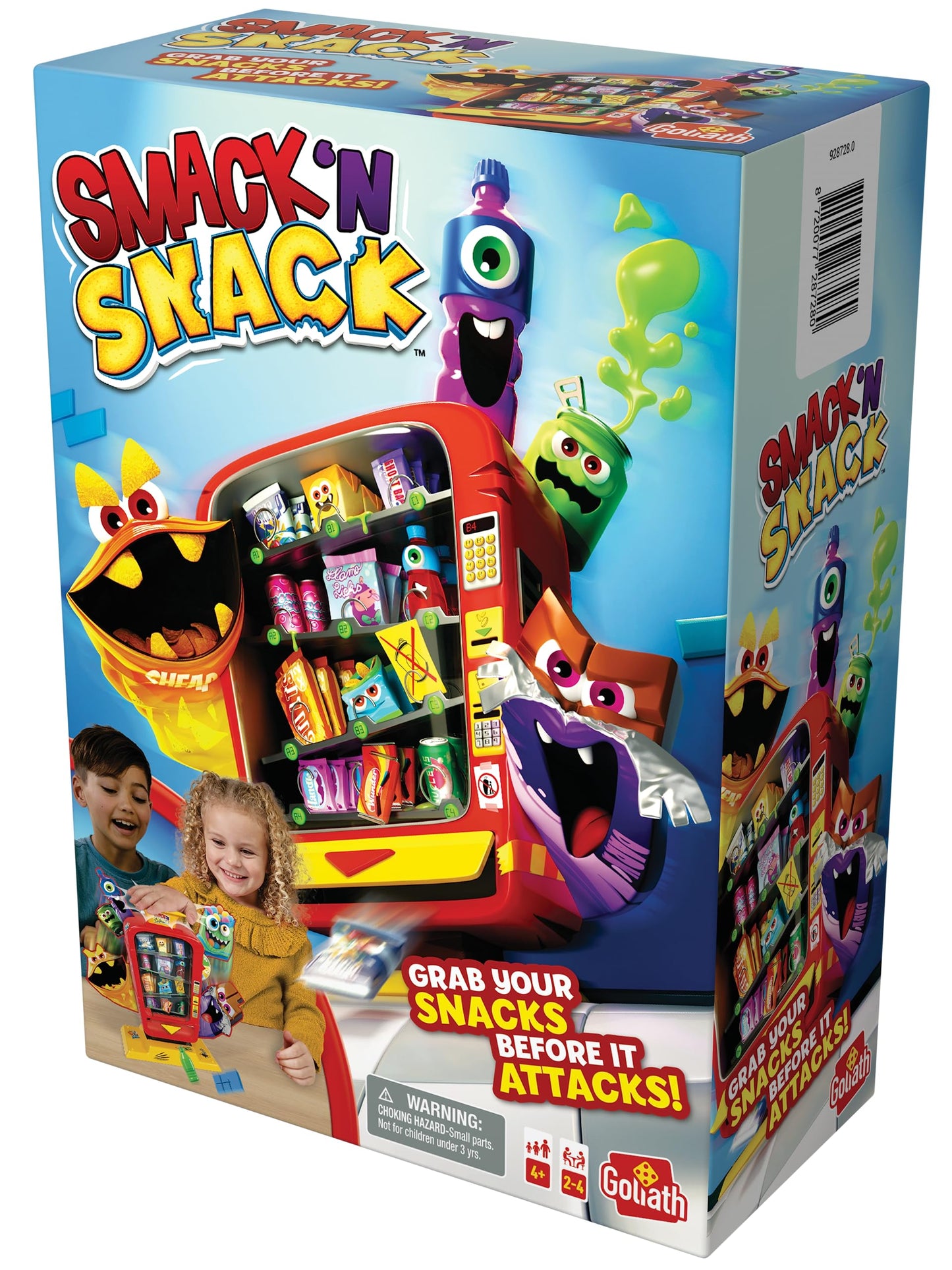 Goliath Smack 'N Snack Game – Collect Snacks from Vending Machine Before Monsters Attack | Ages 4+ | 2-4 Players