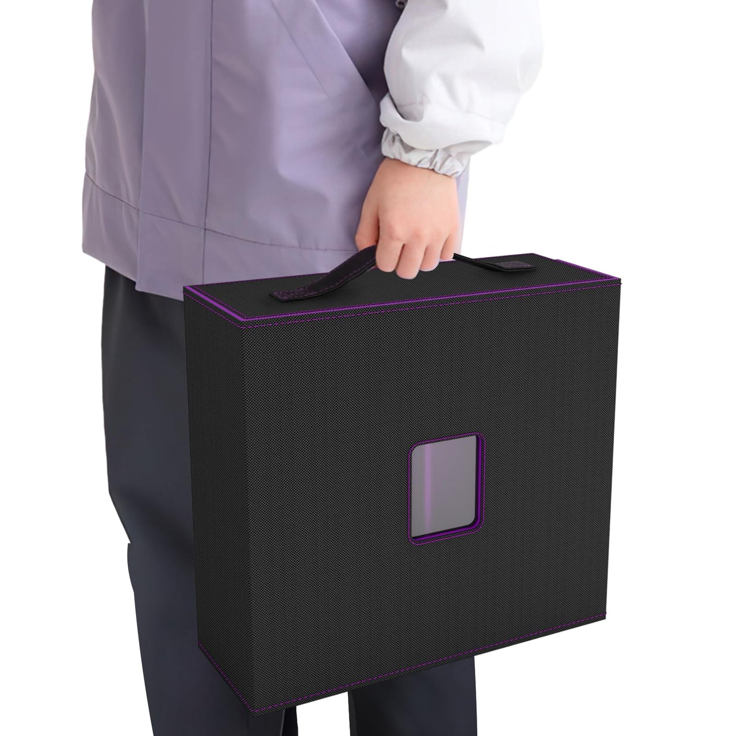 Gomyrod Trading Card Storage Box – 3200+ Cards, 4-Row Display, Portable Handle
