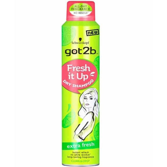 Got2b Schwarzkopf Extra Fresh It Up Clean & Crisp Dry Shampoo for Instant Hair Refresh & Volume - 200ml/6.76 oz