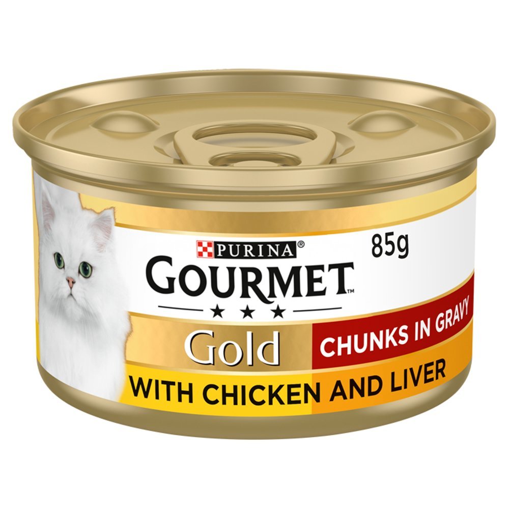 Gourmet Gold Chunks in Gravy with Chicken and Liver 85g (Case of 12)