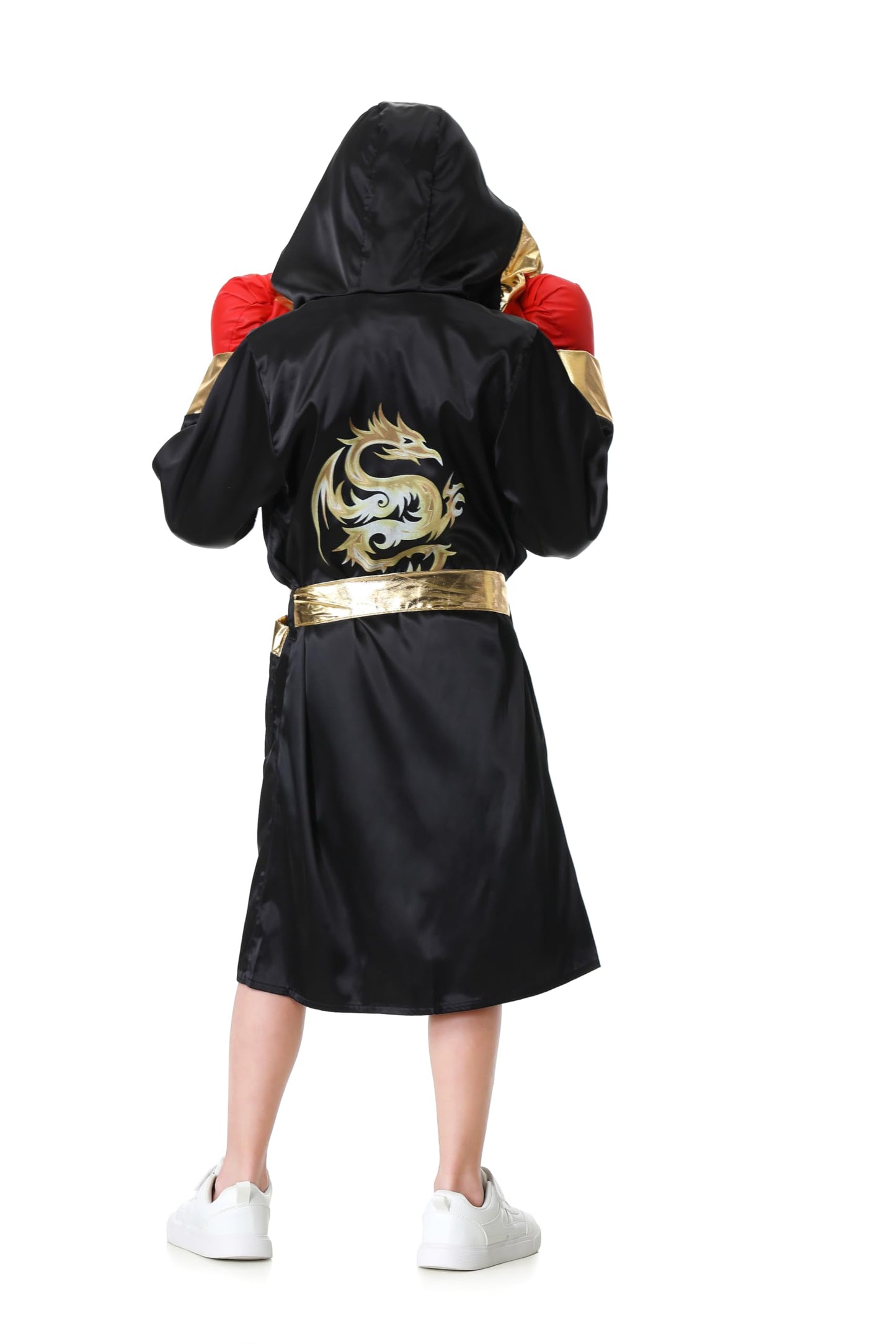 GRAJTCIN Kids Boxing Costume with Hooded Robe – Boxing Outfit for Boys