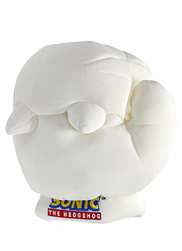 Great Eastern Sonic Knuckles Cosplay Plush Gloves – White, 9in (Officially Licensed)