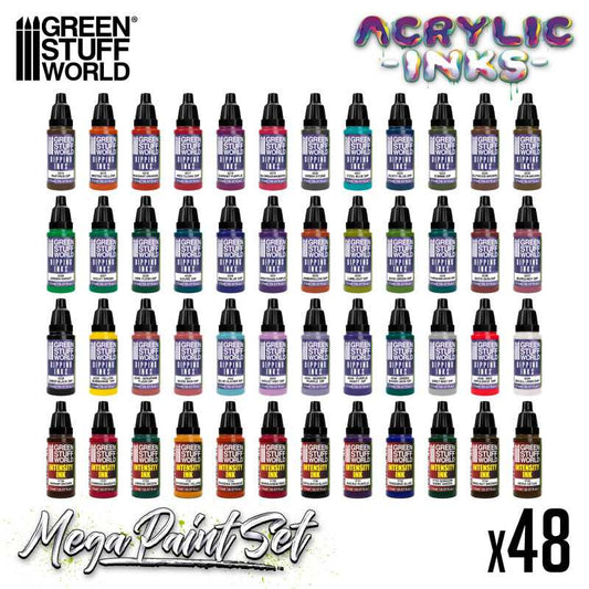 Green Stuff World Acrylic Dipping Ink Mega Paint Set