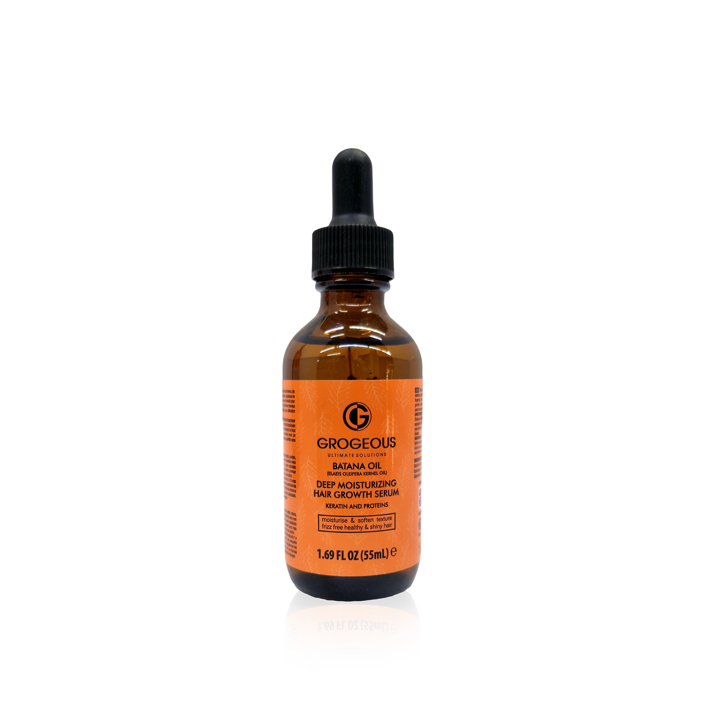 Grogeous Batana Oil Hair Growth Serum Scalp Moisture & Stronger-Looking Hair 55 ml/1.9 oz
