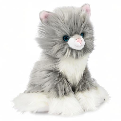 GUND Camilla Kitten Plush – 9-inch Gray & White Cat Stuffed Animal, Ultra-Soft & Huggable