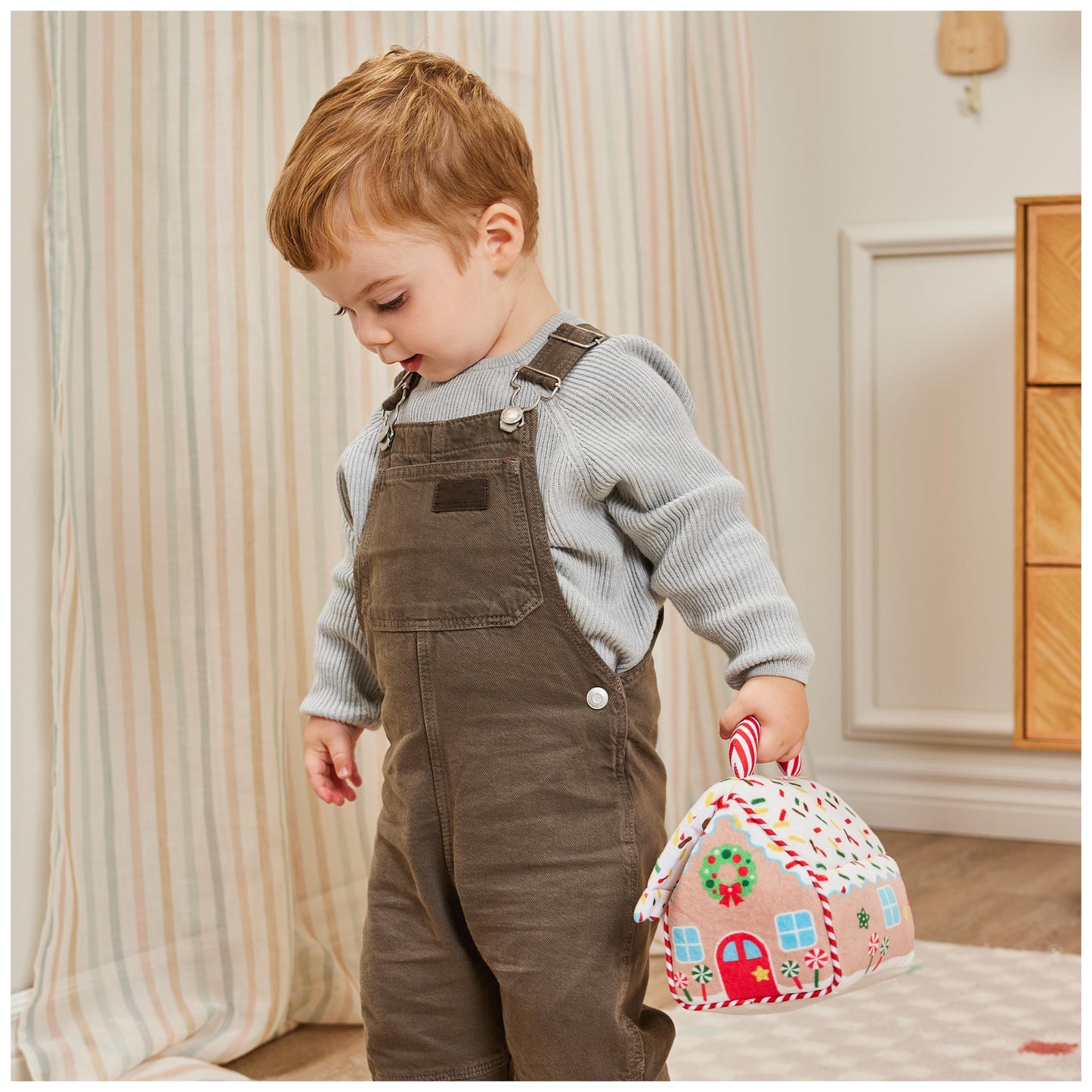 GUND Baby Play Soft Collection: My First Gingerbread House 5-Piece Sensory Playset