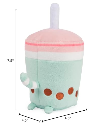 GUND Pusheen Boba Tea Cup Plush 6-Inch Mint Green Sips