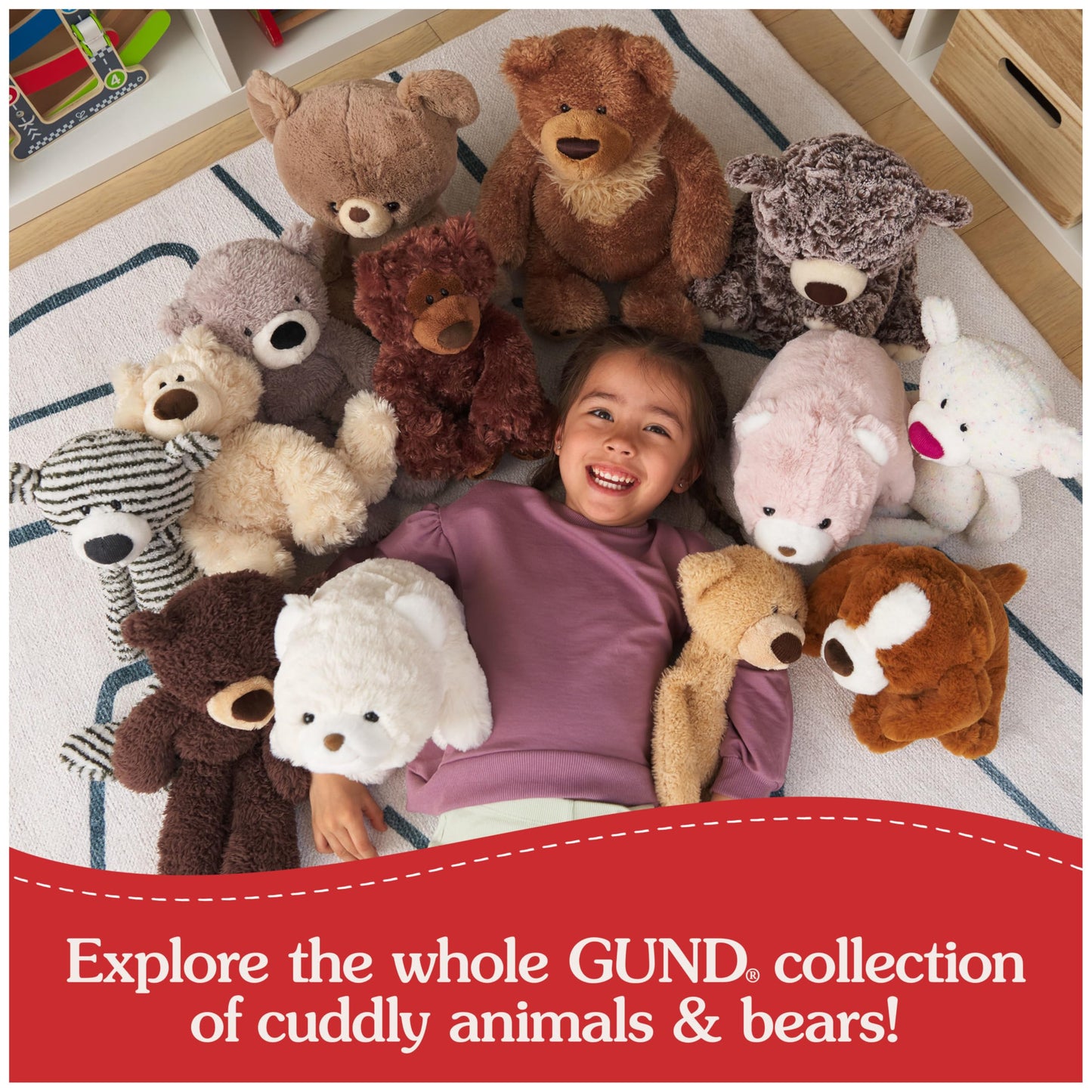 GUND Original Snuffles Teddy Bear – 10” Premium Plush for Ages 1+