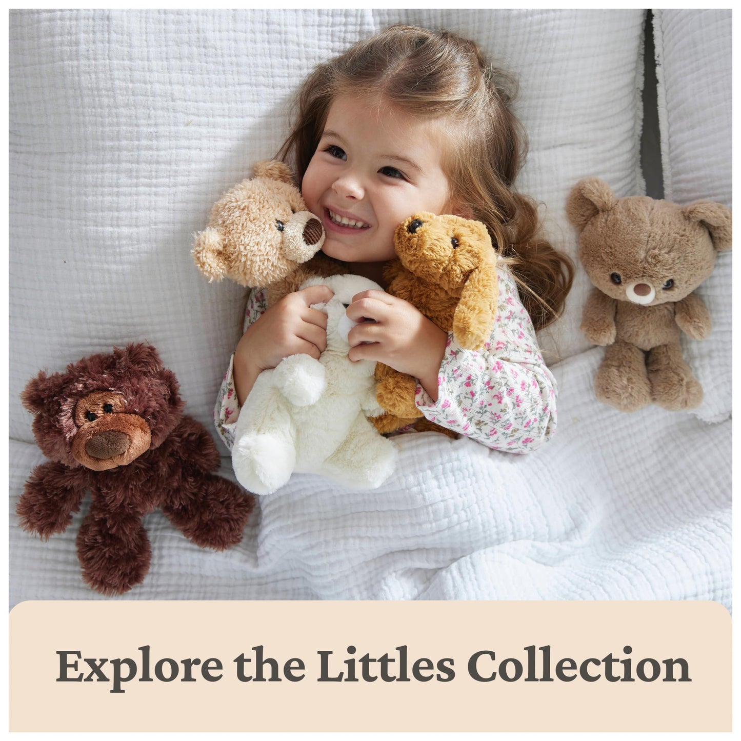GUND Toothpick Teddy Bear (7-inch) – Littles Plush Toy for Ages 1+, Soft and Huggable
