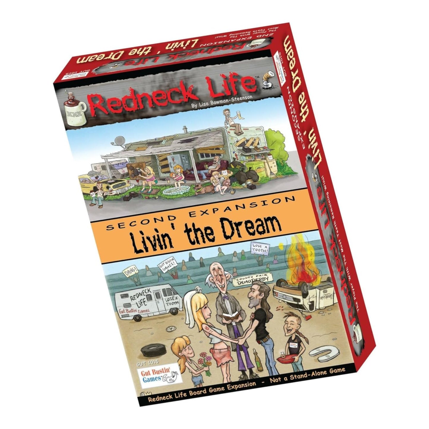 Gut Bustin' Games Livin' the Dream! Expansion for Redneck Life Board Game – Expansion #2