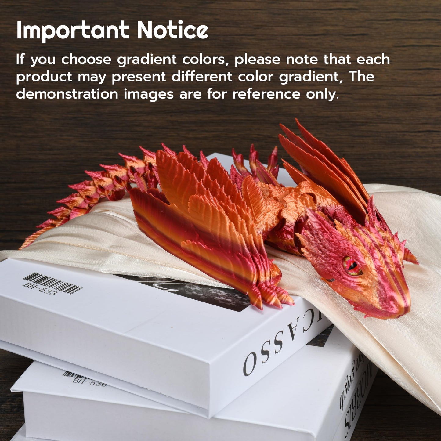 Guwewu Feathered Wyvern Dragon – Articulated 3D Printed Desktop Pet (Stellarscale)