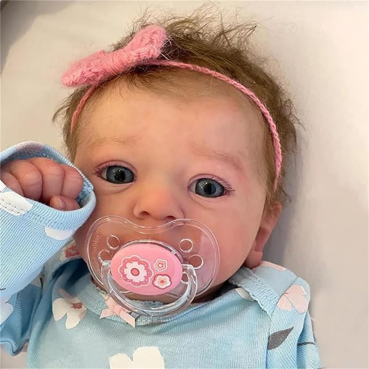 GYCV Lifelike Reborn Baby Doll Girl – 18-Inch Realistic Newborn with Weighted Cloth Body & Accessories