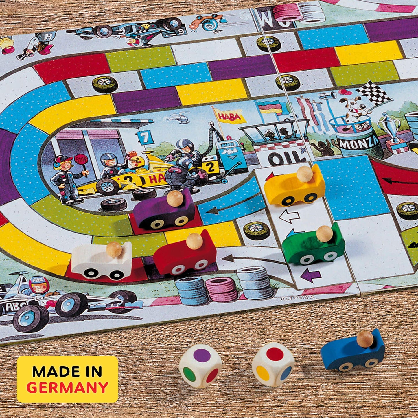 HABA Monza: Car Racing Games & Beginner’s Family Board Game | Made in Germany