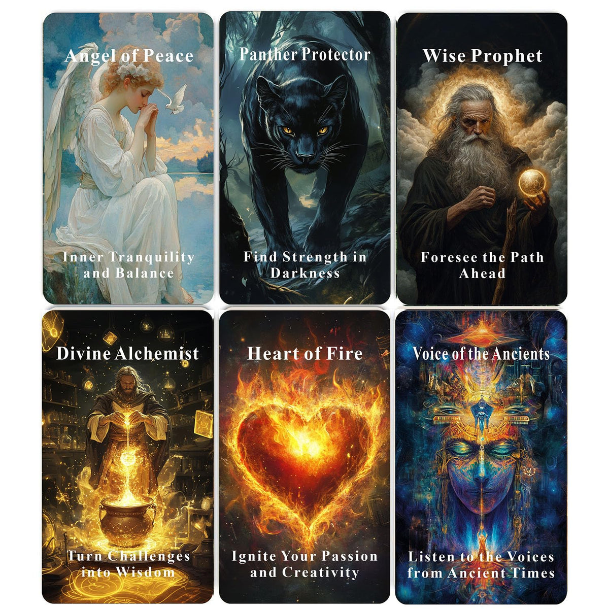 Han Yu Bowen Angels Ancestors Oracle Cards Deck – Spiritual Guidance & Inner Growth