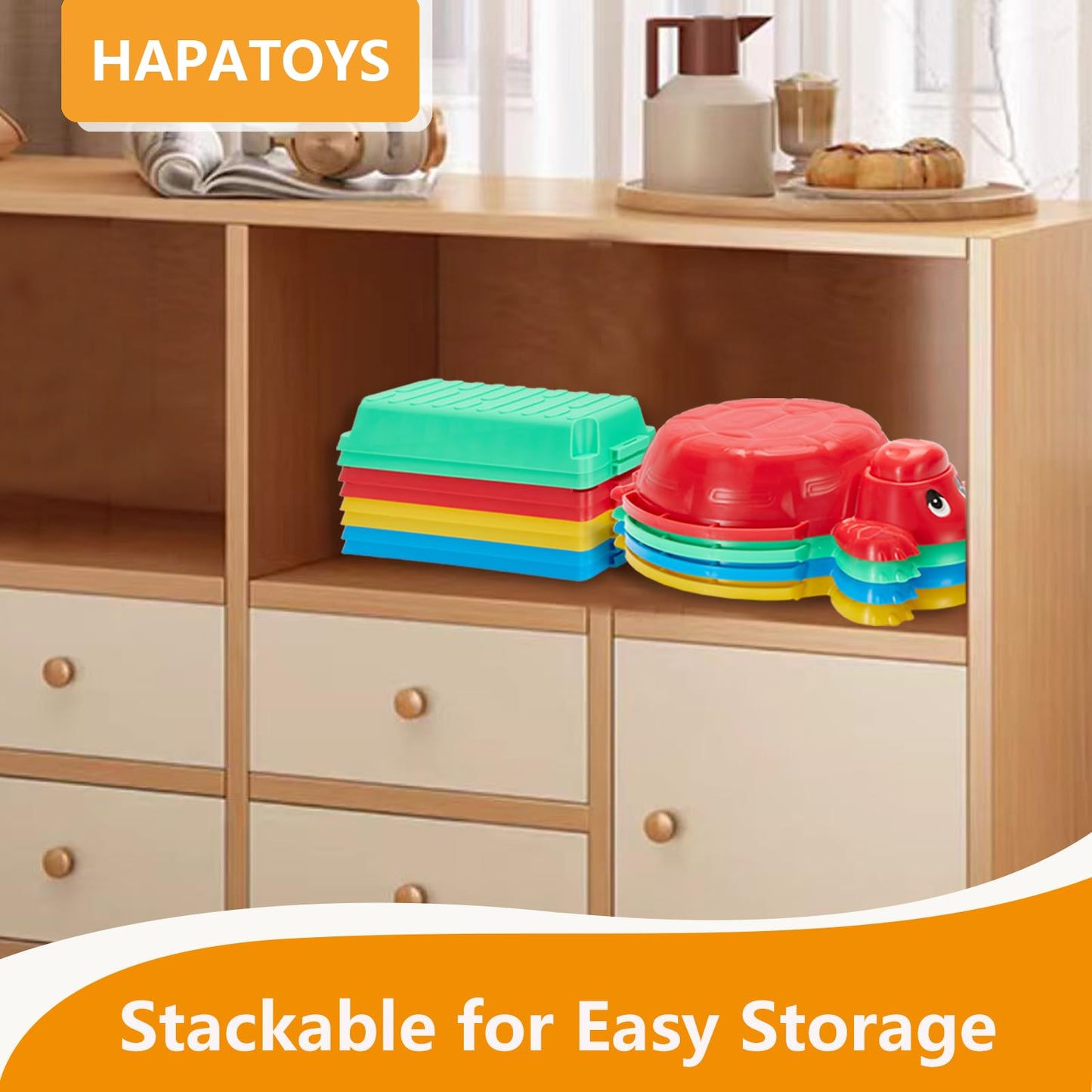 HAPATOYS 12-Piece Balance Beams & Turtle Stepping Stones for Kids – Indoor/Outdoor Play