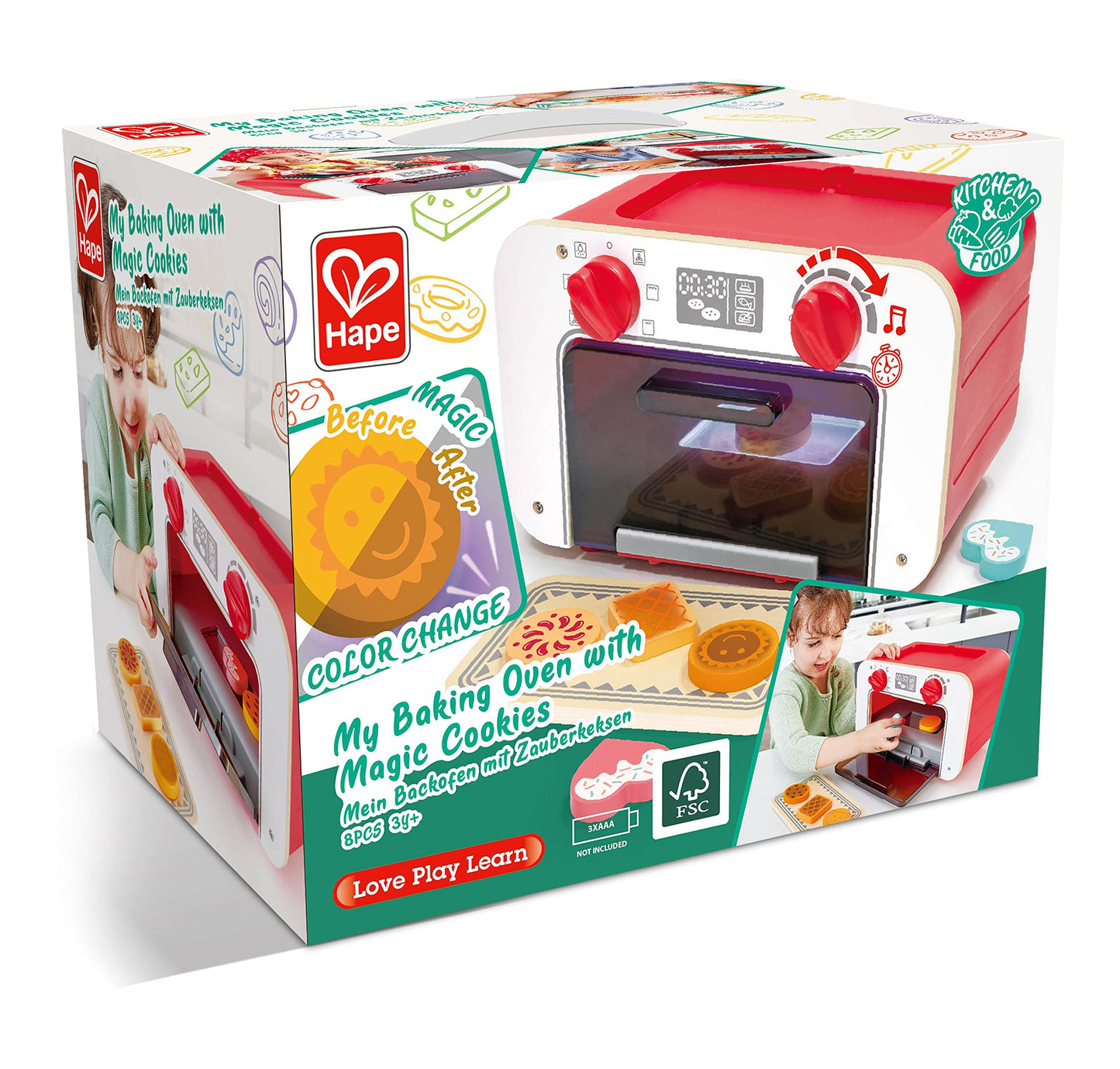 Hape My Baking Oven with Magic Cookies – Kids Toy Oven & Cookies (Ages 3+)