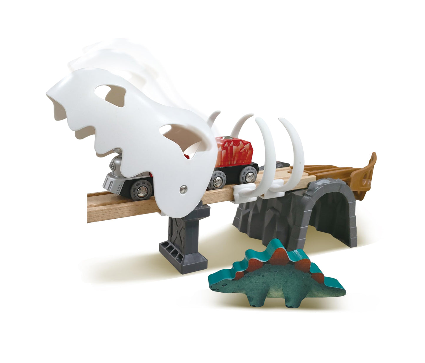 Hape Dinosaur Railway Adventure Set – Glow-in-the-Dark Dino Train Playset