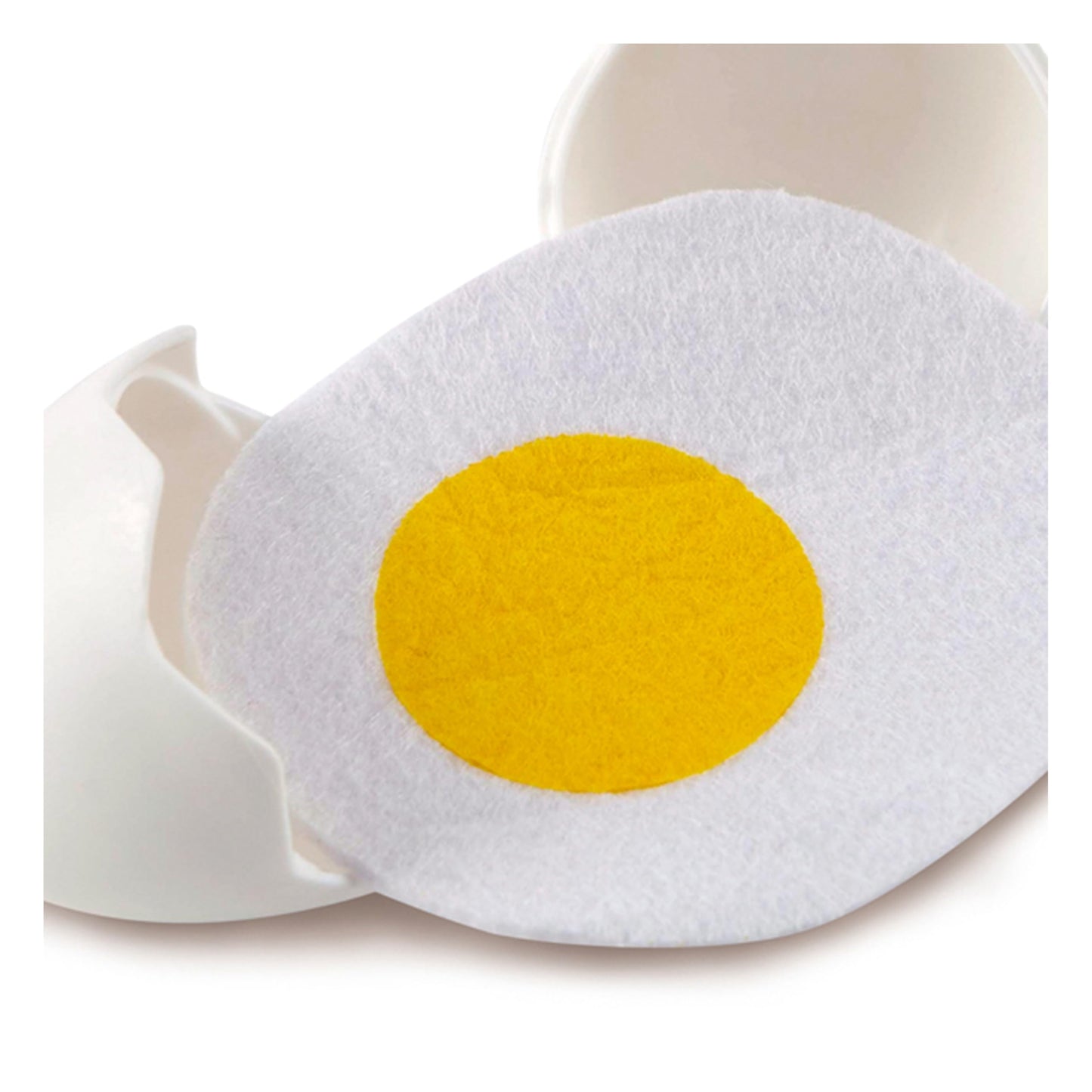 Hape Egg Carton – 3 Hard-Boiled Eggs with Easy-Peel Shell & 3 Fried Eggs | Wooden Educational Toy for 3+