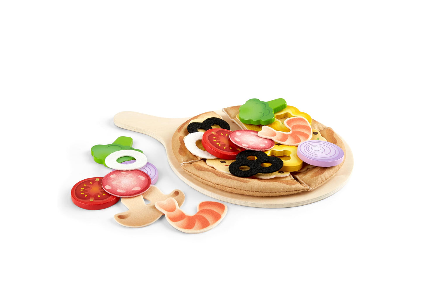 Hape Perfect Pizza Wooden Playset – 2-in-1 Pizza Oven & Delivery Box | 29 pcs | Ages 3+