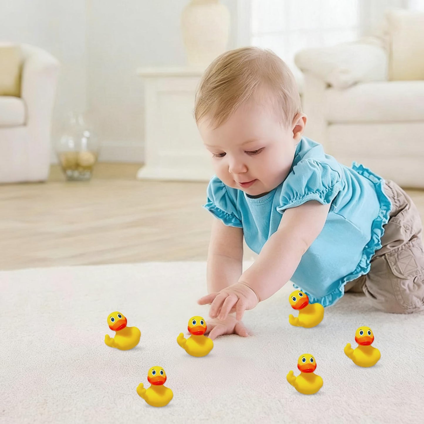 Harewu 3-Pack Rubber Ducks – Middle-Finger Duck Party Favors & Decor